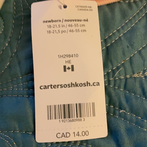 Cute pink & grey whale sleeper with snaps. - Picture 2 of 4